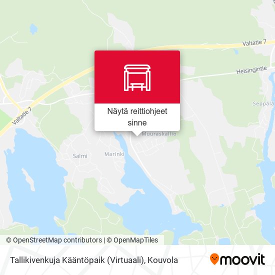 Tallikivenkuja Kääntöpaik (Virtuaali) kartta