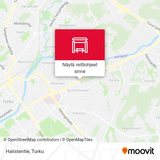 Halistentie kartta