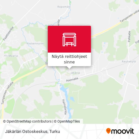 Jäkärlän Ostoskeskus kartta