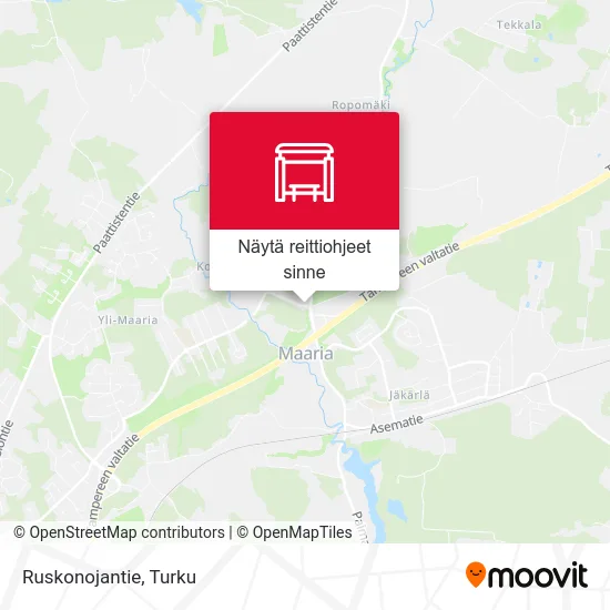 Ruskonojantie kartta