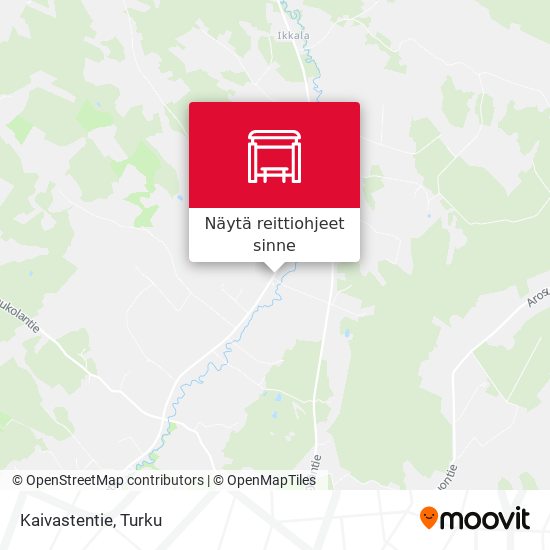 Kaivastentie kartta