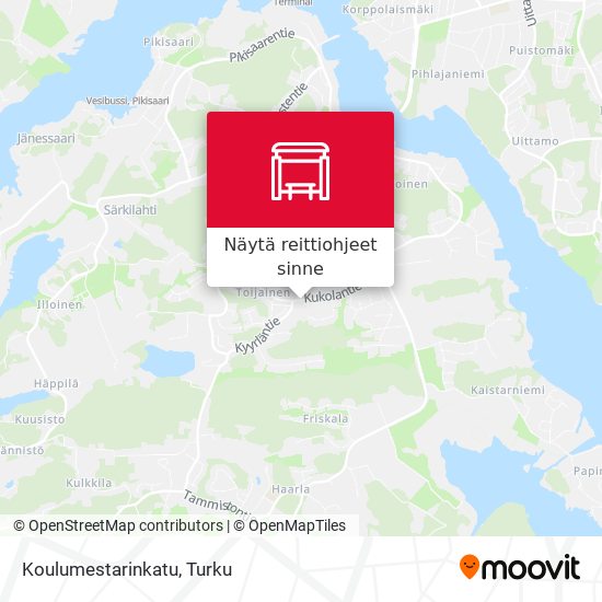 Koulumestarinkatu kartta