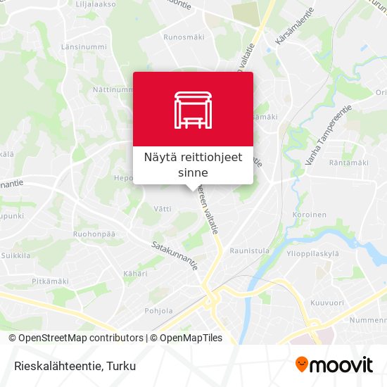 Rieskalähteentie kartta