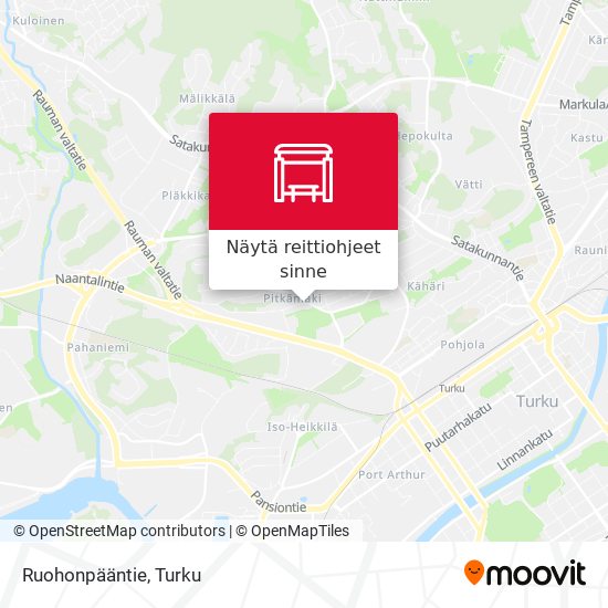 Ruohonpääntie kartta