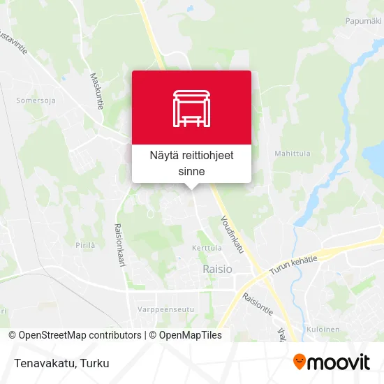 Tenavakatu kartta