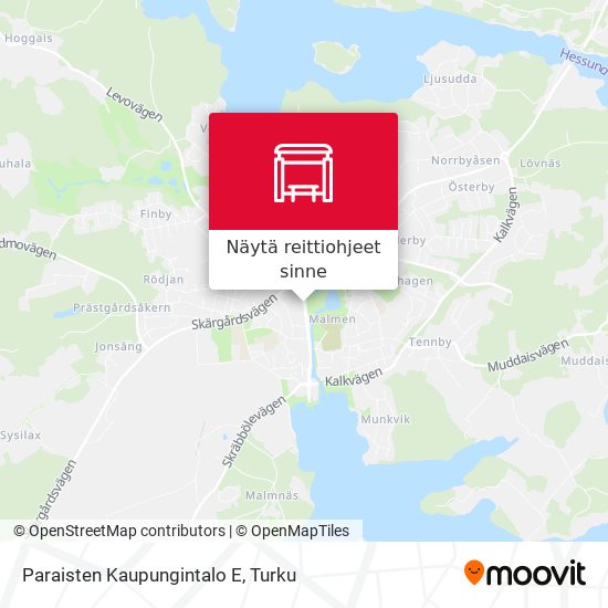 Paraisten Kaupungintalo E kartta