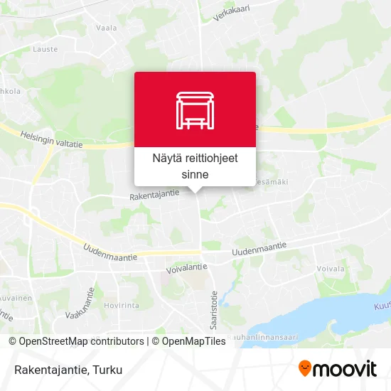 Rakentajantie kartta