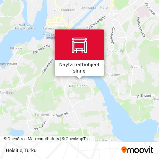 Kuinka päästä kohteeseen Heisitie paikassa Turku kulkuvälineellä Bussi?