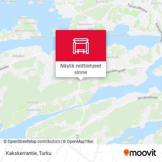 Kakskerrantie kartta