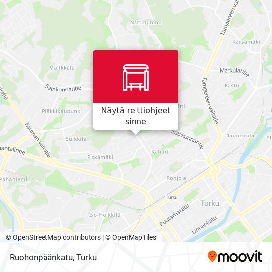 Ruohonpäänkatu kartta