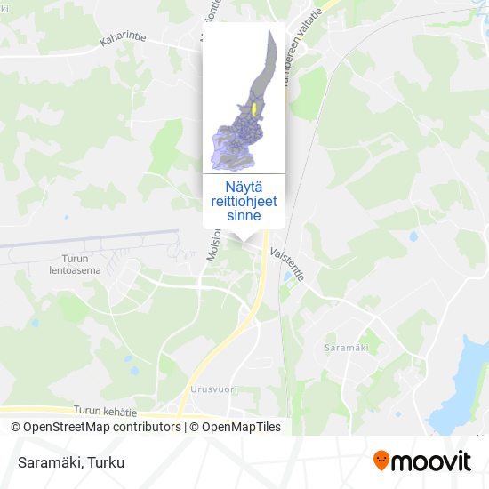 Kuinka päästä kohteeseen Saramäki paikassa Turku kulkuvälineellä Bussi?