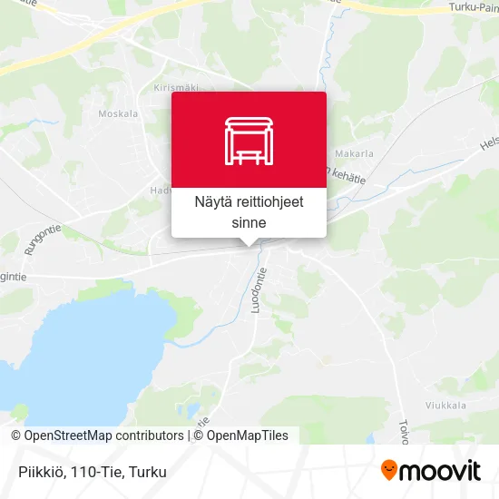 Piikkiö, 110-Tie kartta
