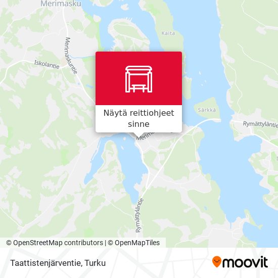 Taattistenjärventie kartta