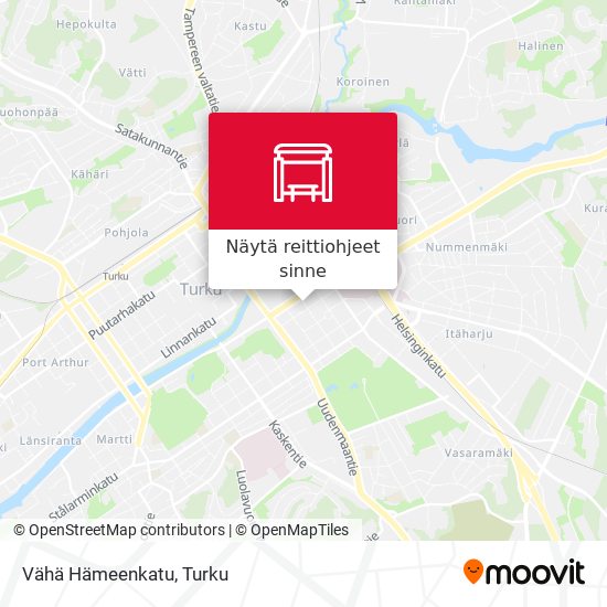 Vähä Hämeenkatu kartta