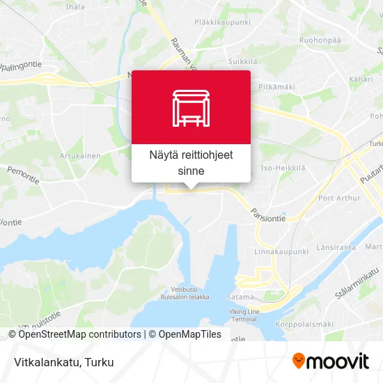 Vitkalankatu kartta