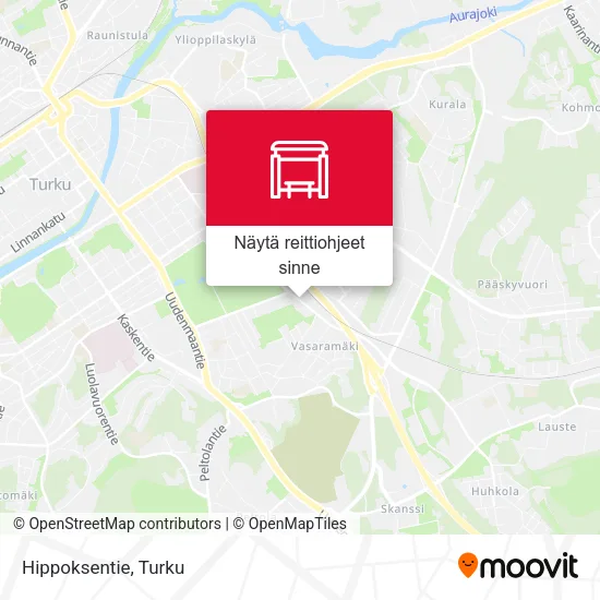 Hippoksentie kartta