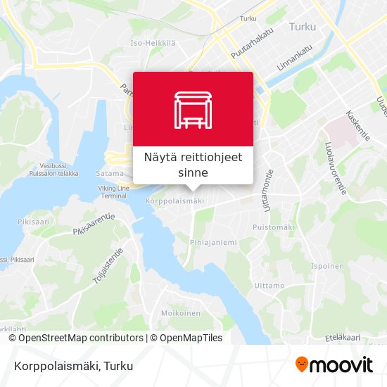 Korppolaismäki kartta