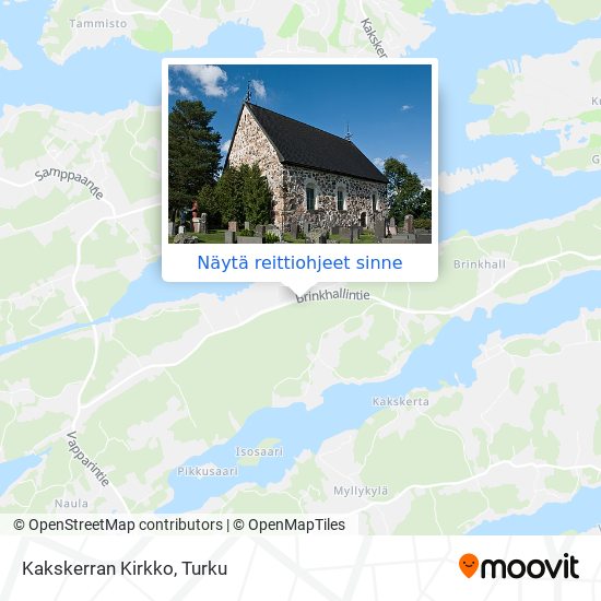 Kakskerran Kirkko kartta