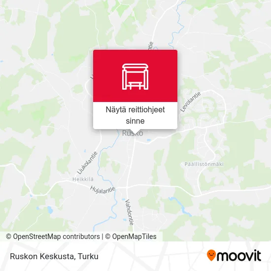 Ruskon Keskusta kartta