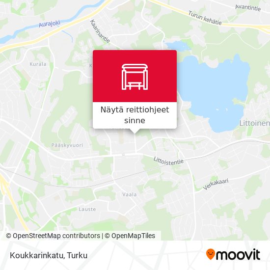 Koukkarinkatu kartta