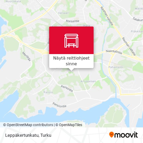 Leppäkertunkatu kartta