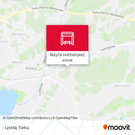 Lystilä kartta