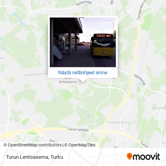 Turun Lentoasema kartta
