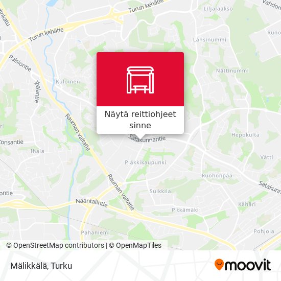 Mälikkälä kartta