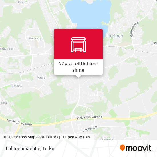 Lähteenmäentie kartta