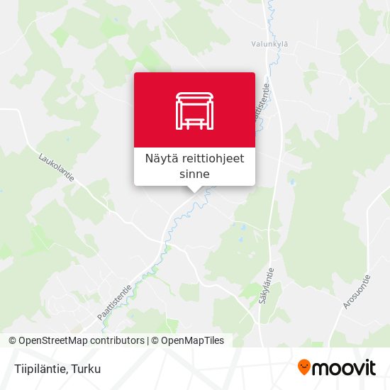 Tiipiläntie kartta