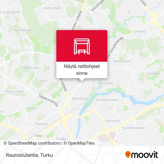 Raunistulantie kartta