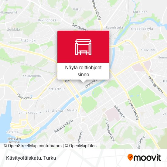 Käsityöläiskatu kartta