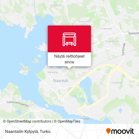Naantalin Kylpylä kartta