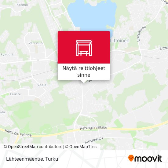 Lähteenmäentie kartta