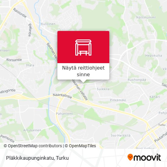 Pläkkikaupunginkatu kartta