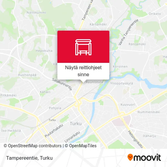 Tampereentie kartta