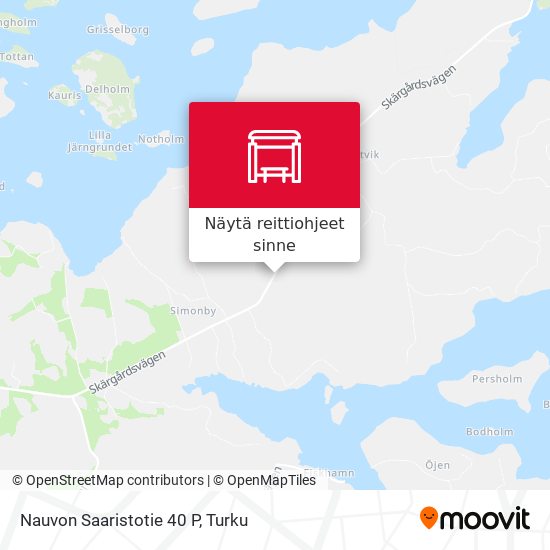 Nauvon Saaristotie 40 P kartta