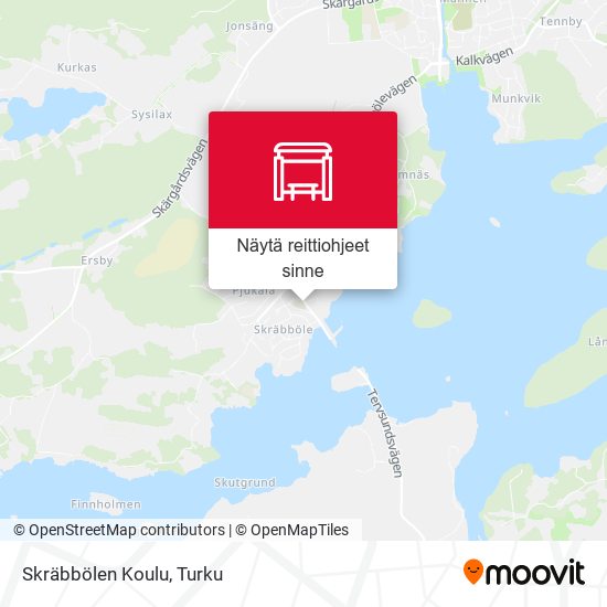 Skräbbölen Koulu kartta