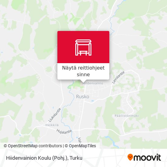 Hiidenvainion Koulu (Pohj.) kartta