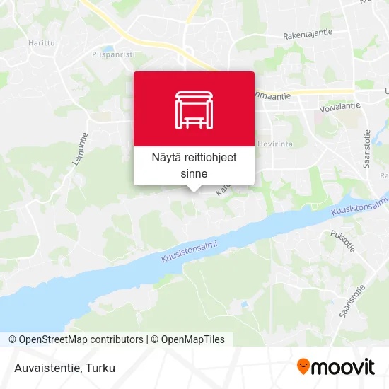Auvaistentie kartta