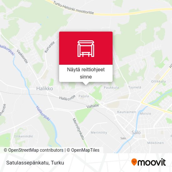 Satulassepänkatu kartta