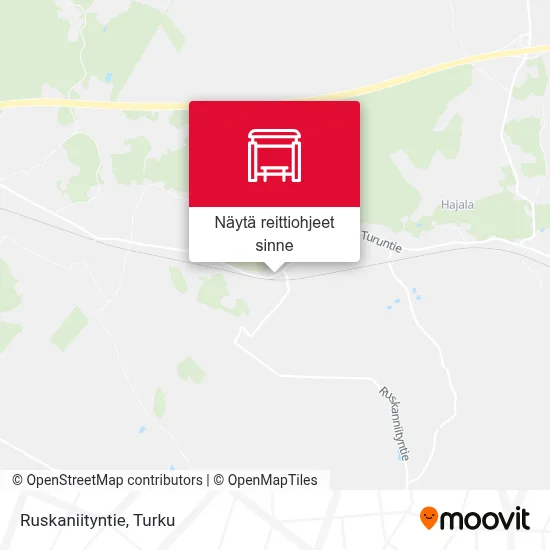 Ruskaniityntie kartta