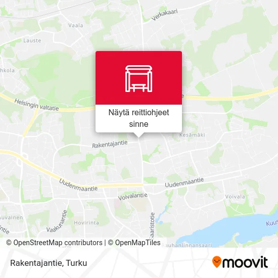 Rakentajantie kartta