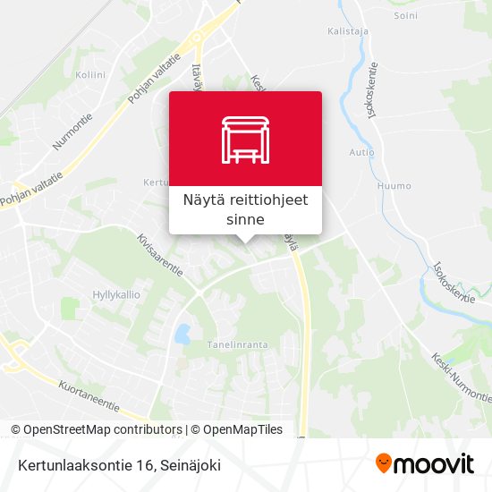 Kertunlaaksontie 16 kartta