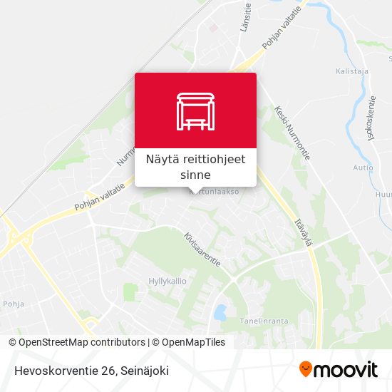 Hevoskorventie 26 kartta