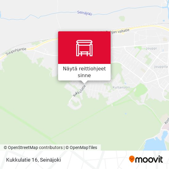 Kukkulatie 16 kartta