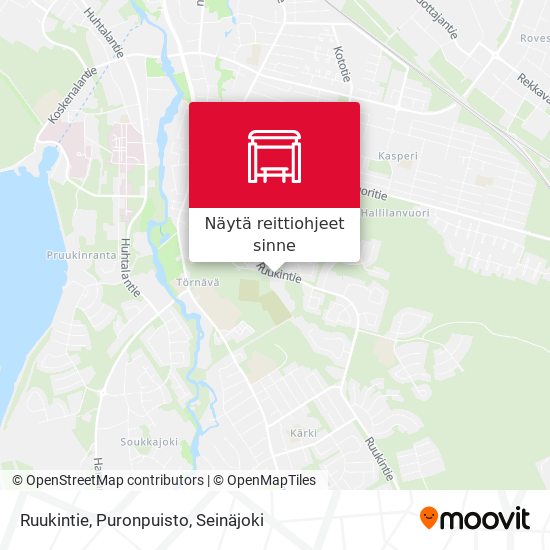 Ruukintie, Puronpuisto kartta