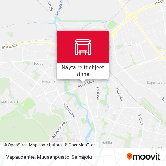 Vapaudentie, Muusanpuisto kartta
