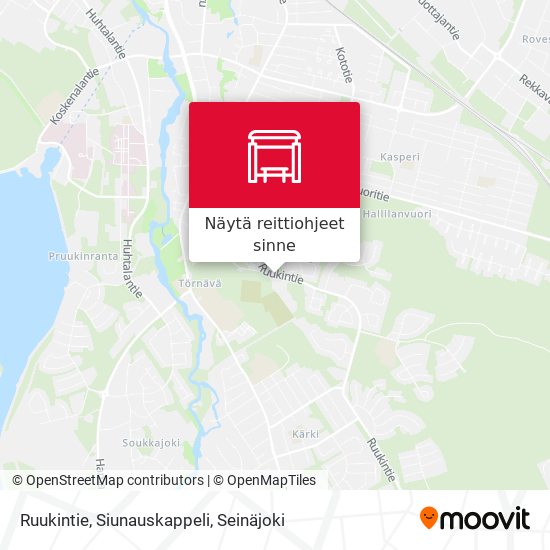 Ruukintie, Siunauskappeli kartta
