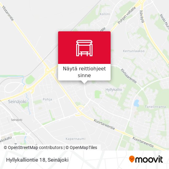 Hyllykalliontie 18 kartta